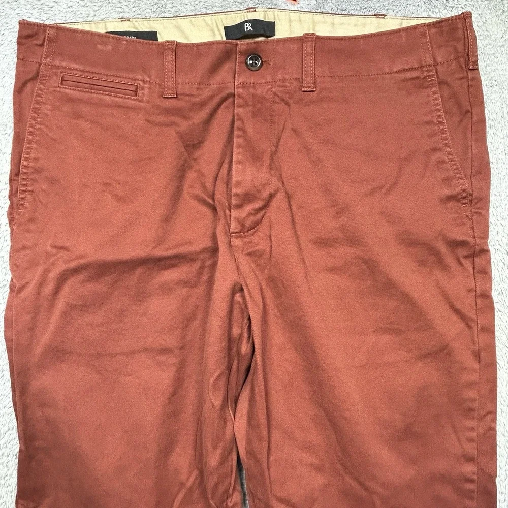 Banana Republic Pants Men's 36x34 Jasper Red Slim Fit Chino Twill Stretch EUC